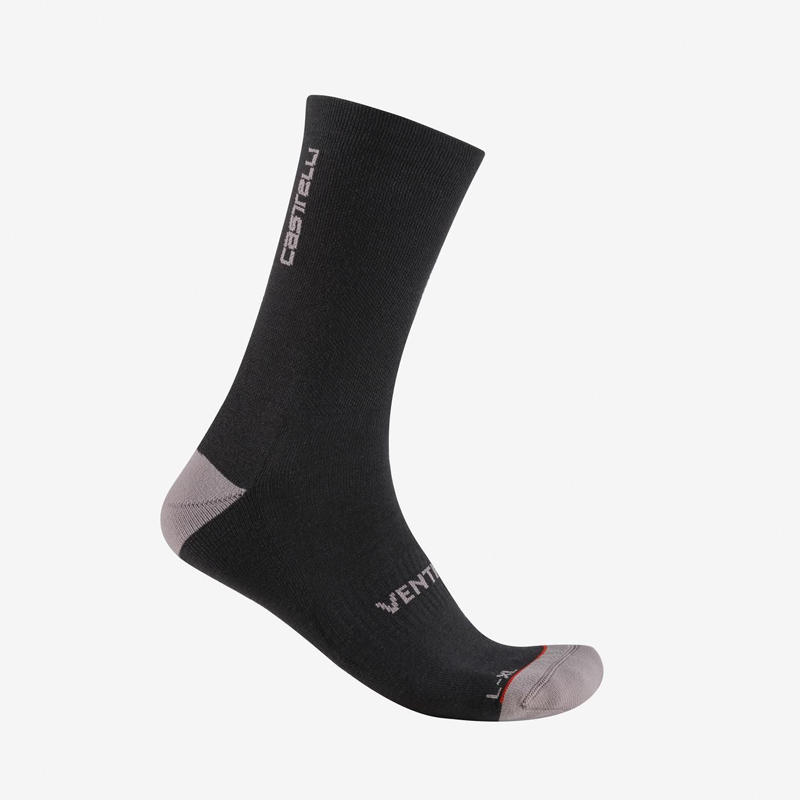 CASTELLI (カステリ) 4525563 VENTI SOFT MERINO SOCK (ヴェンティ ソフトメリノ) ソックス 010BLACK