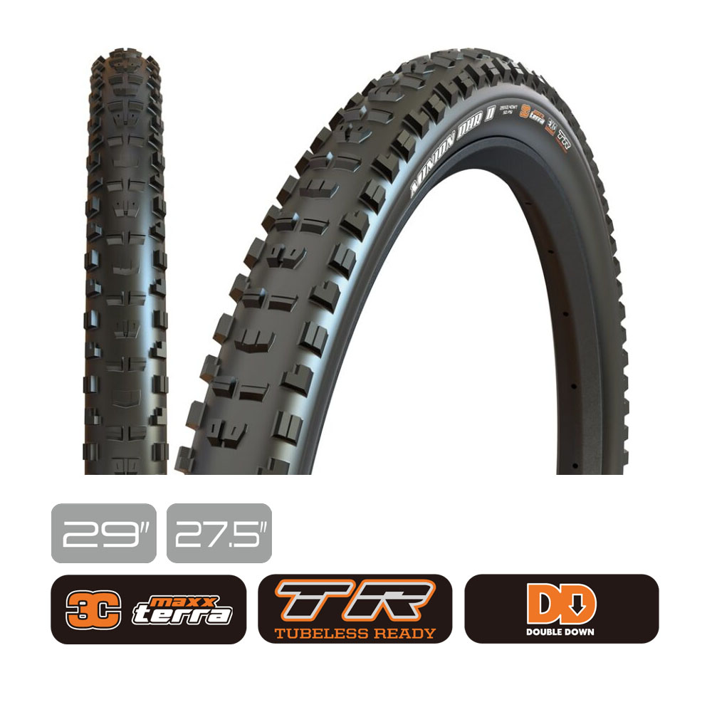 MAXXIS(マキシス) Minion DHR 2 リア用ダウンヒルタイヤ - ミニオンDHR2 3Cマックステラコンパウンド/ダブルダウンケーシング MTBチューブレスレディ