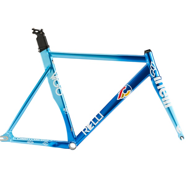 【対面販売】 CINELLI (チネリ) VIGORELLI (ビゴレリ) 2025年 アルミトラックフレーム ピストフレーム シングルスピード 80s ナショナルブルー