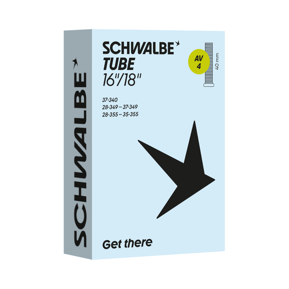 SCHWALBE(シュワルベ) TUBES 16×1-3/8 米式40mmバルブ(4AV)