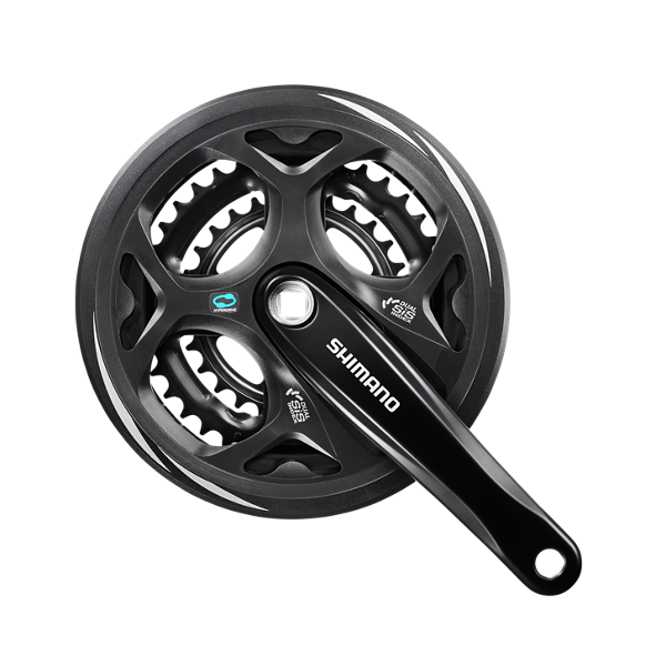 Shimano(シマノ) ALTUS FC-M311 クランクセット(ブラック/ガード有)