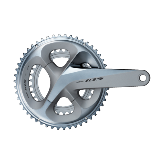 Shimano (シマノ) 105 FC-R7000 ホローテック2 クランクセット シルバー　53-39T/165mm