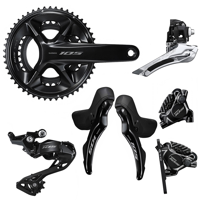Shimano (シマノ) 105 R7120 ディスクブレーキ仕様 機械式コンポ 4点セット