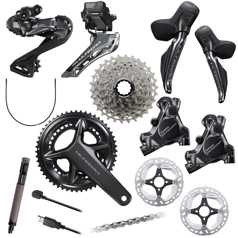 ウエムラサイクルパーツインターネット店 / Shimano (シマノ) ULTEGRA(アルテグラ) Di2 R8170 ディスクブレーキ仕様 電動 コンポセット 2×12スピード